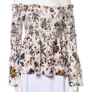 A.L.C. Silk Floral Blouse S/M!